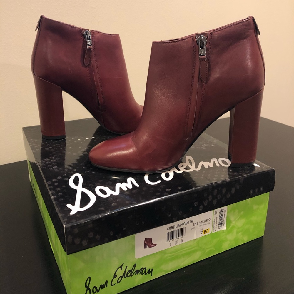 Sam Edelman Campbell Mahogany Bootie - Picture 4 of 4
